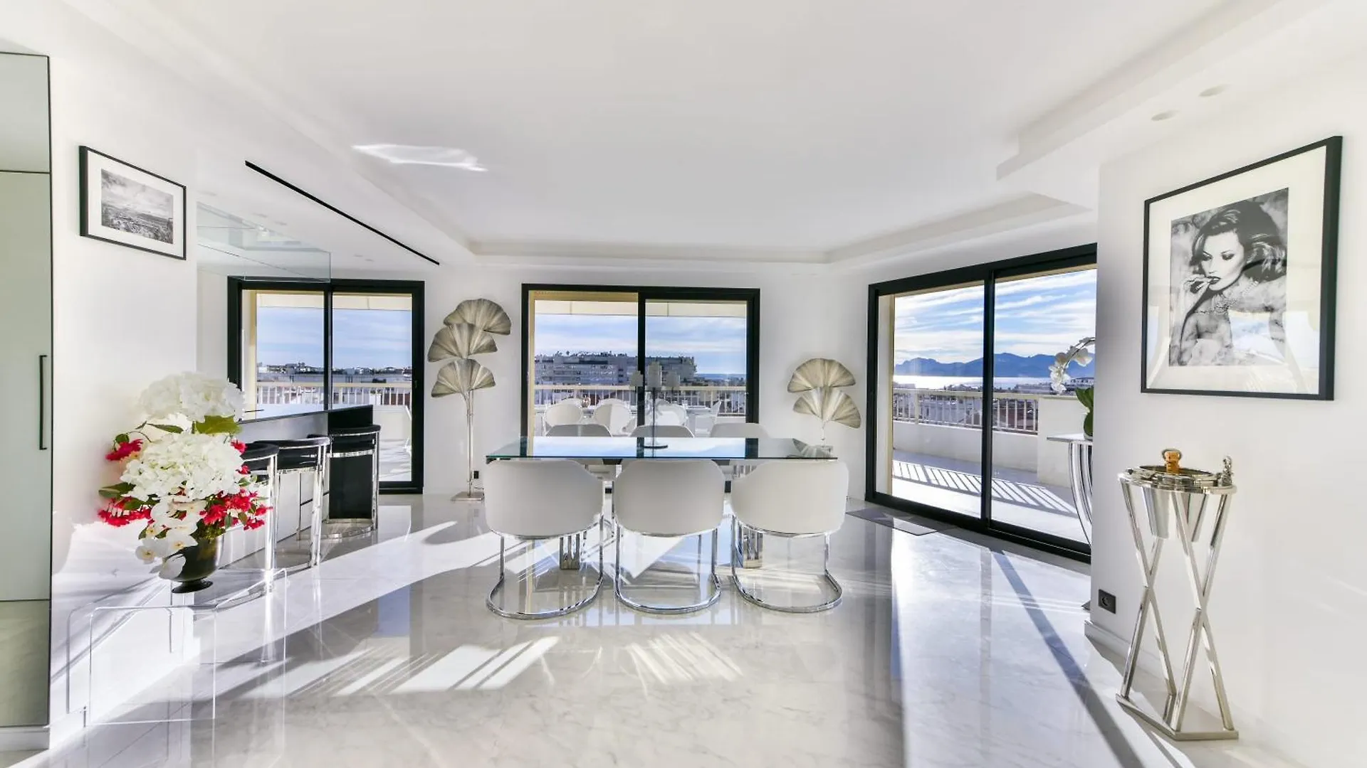 Apartment L'Horizon Avec Somptueuse Terrasse Vue Mer, Sejour De Luxe Loisirs Et Business Au Coeur Du Centre Cannes