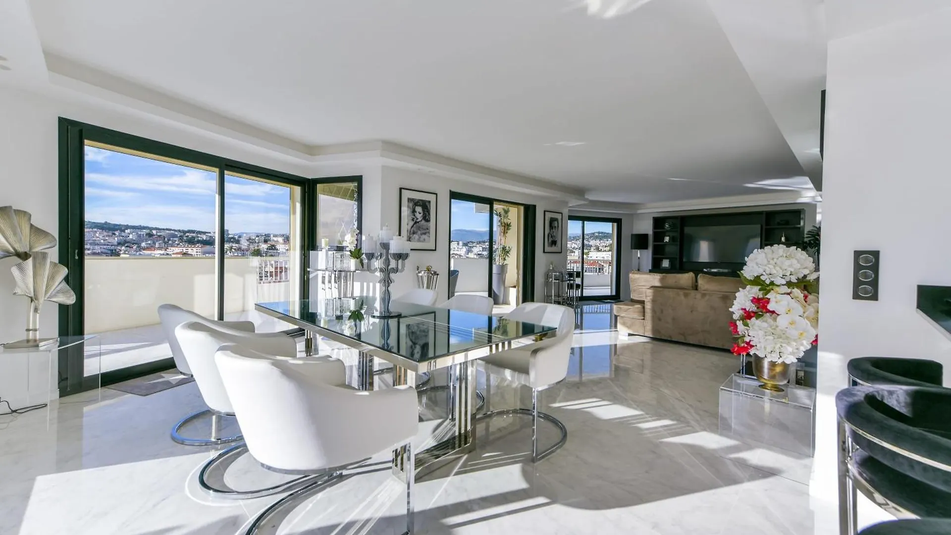 L'Horizon Avec Somptueuse Terrasse Vue Mer, Sejour De Luxe Loisirs Et Business Au Coeur Du Centre Cannes